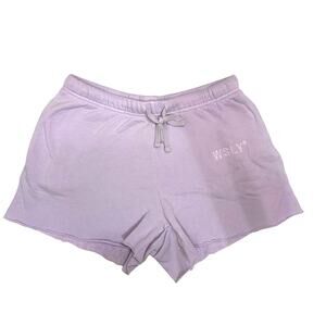 WSLY The Ecosoft organic cotton-blend‎ jersey shorts purple size XS